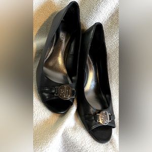 Lauren black loafers